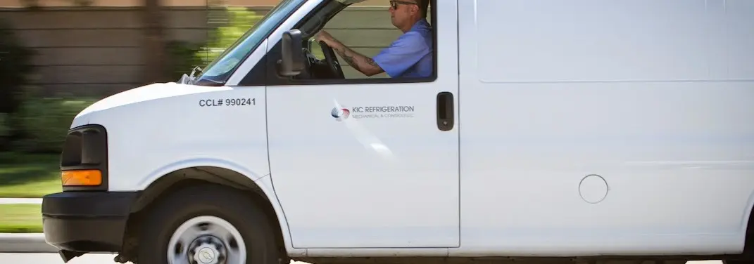 KIC Refrigeration service vehicle serving Winchester area